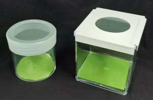 Round and square insect cages